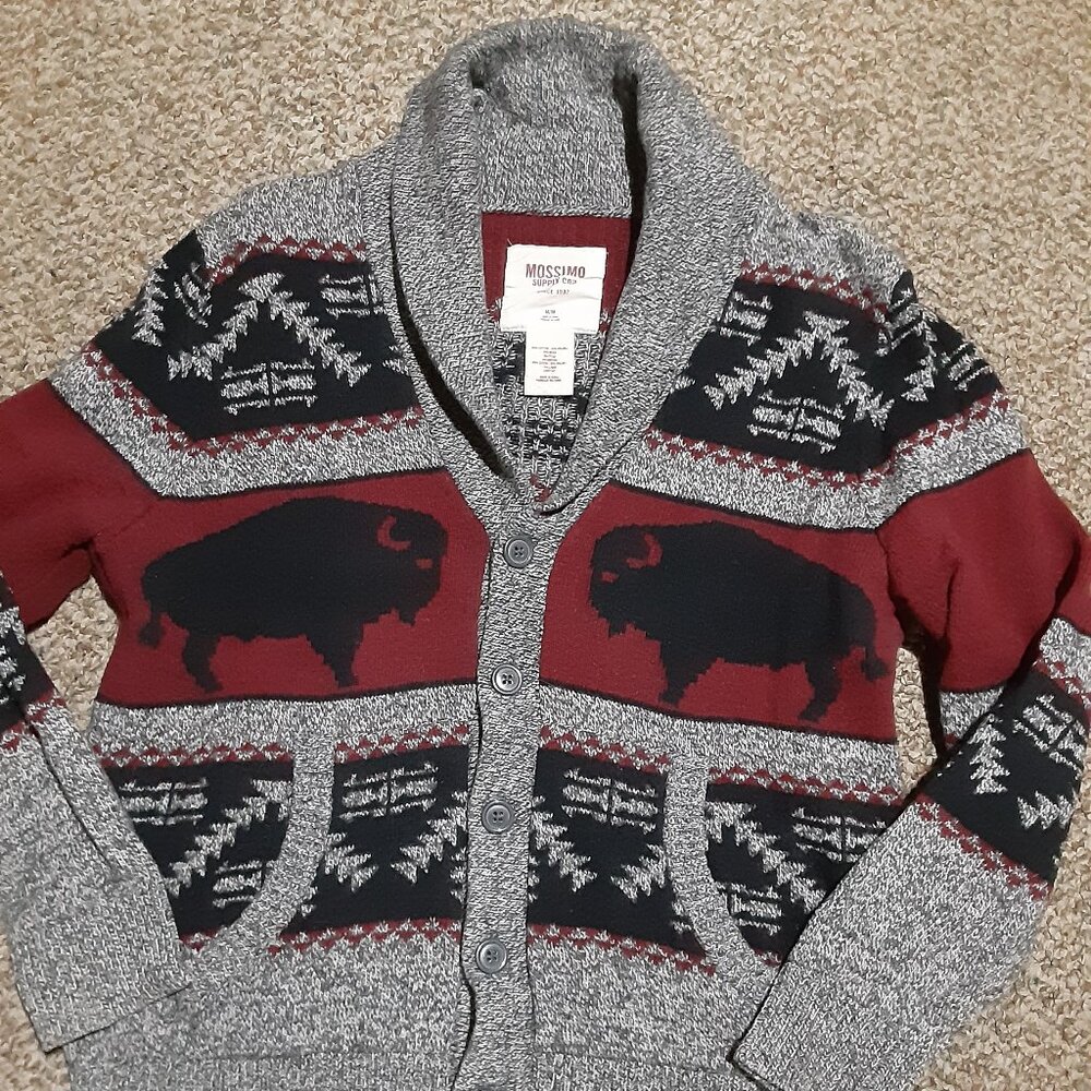 Mossimo Buffalo/Bison Southwestern Cardigan